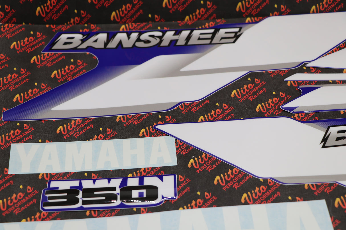 Vito's vinyl decal graphics kit 14MIL sticker Yamaha Banshee BLUE 2000