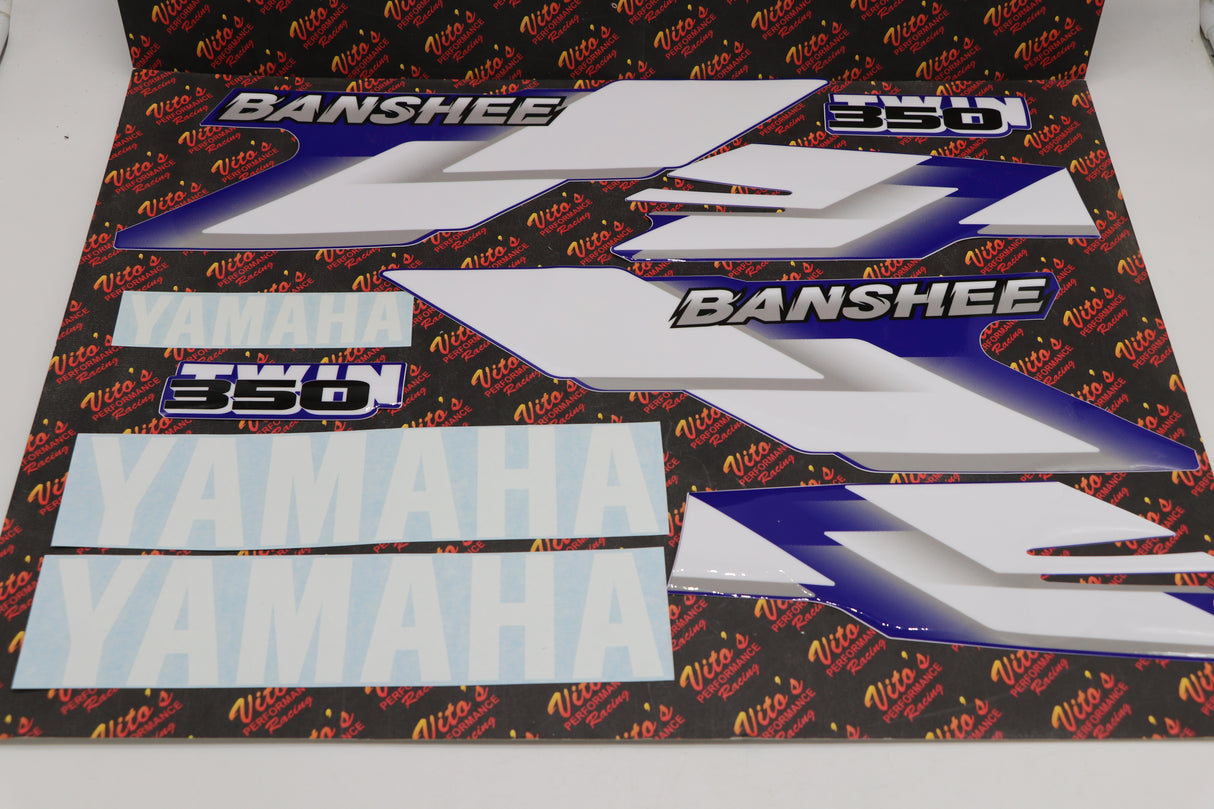 Vito's vinyl decal graphics kit 14MIL sticker Yamaha Banshee BLUE 2000
