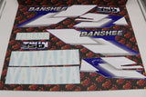 Vito's vinyl decal graphics kit 14MIL sticker Yamaha Banshee BLUE 2000