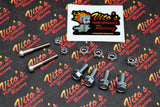 12 piece HARDWARE INSTALL BOLT KIT skidplate + skid plate guide Yamaha Banshee