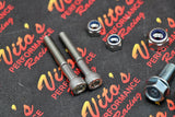 12 piece HARDWARE INSTALL BOLT KIT skidplate + skid plate guide Yamaha Banshee