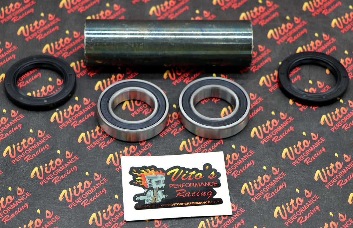 NEW rear axle carrier bearing + seal + SPACER TUBE KIT Yamaha Banshee 1987-2006