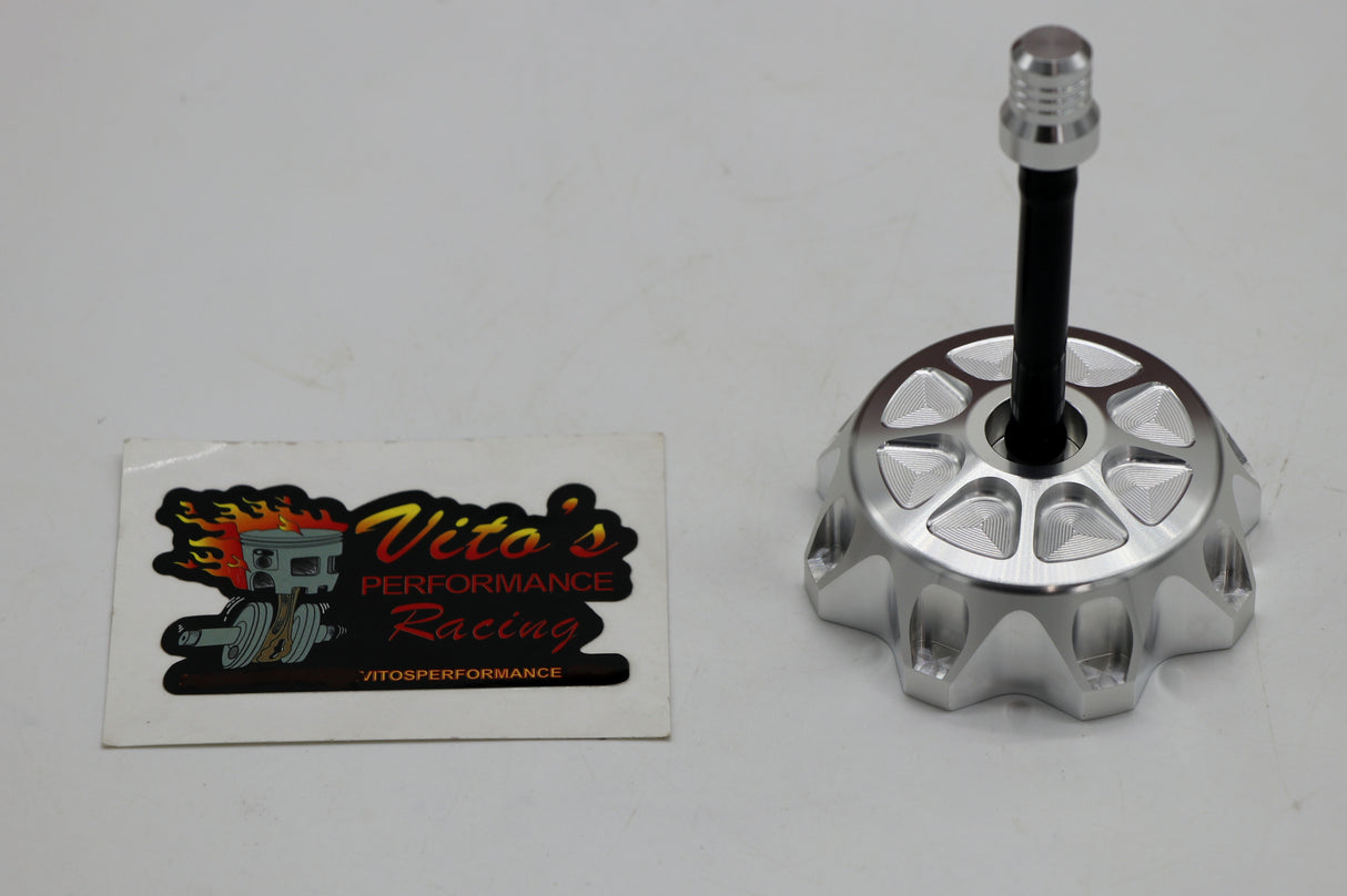 Vito's Performance aluminum GAS CAP Yamaha Raptor 700 700R SILVER