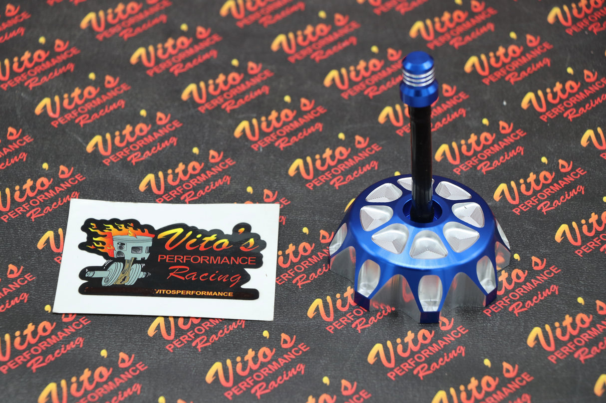 Vito's Performance aluminum GAS CAP Yamaha Raptor 700 700R BLUE