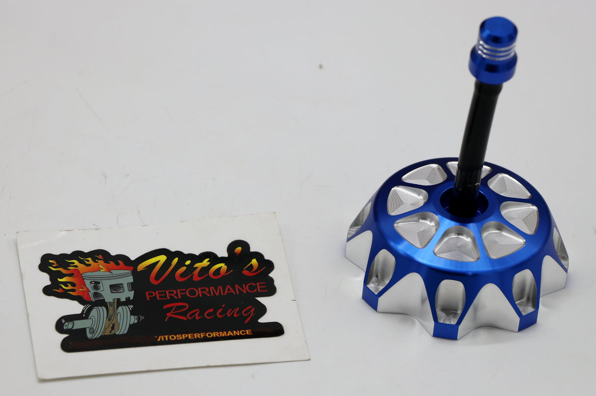 Vito's Performance aluminum GAS CAP Yamaha Raptor 700 700R BLUE