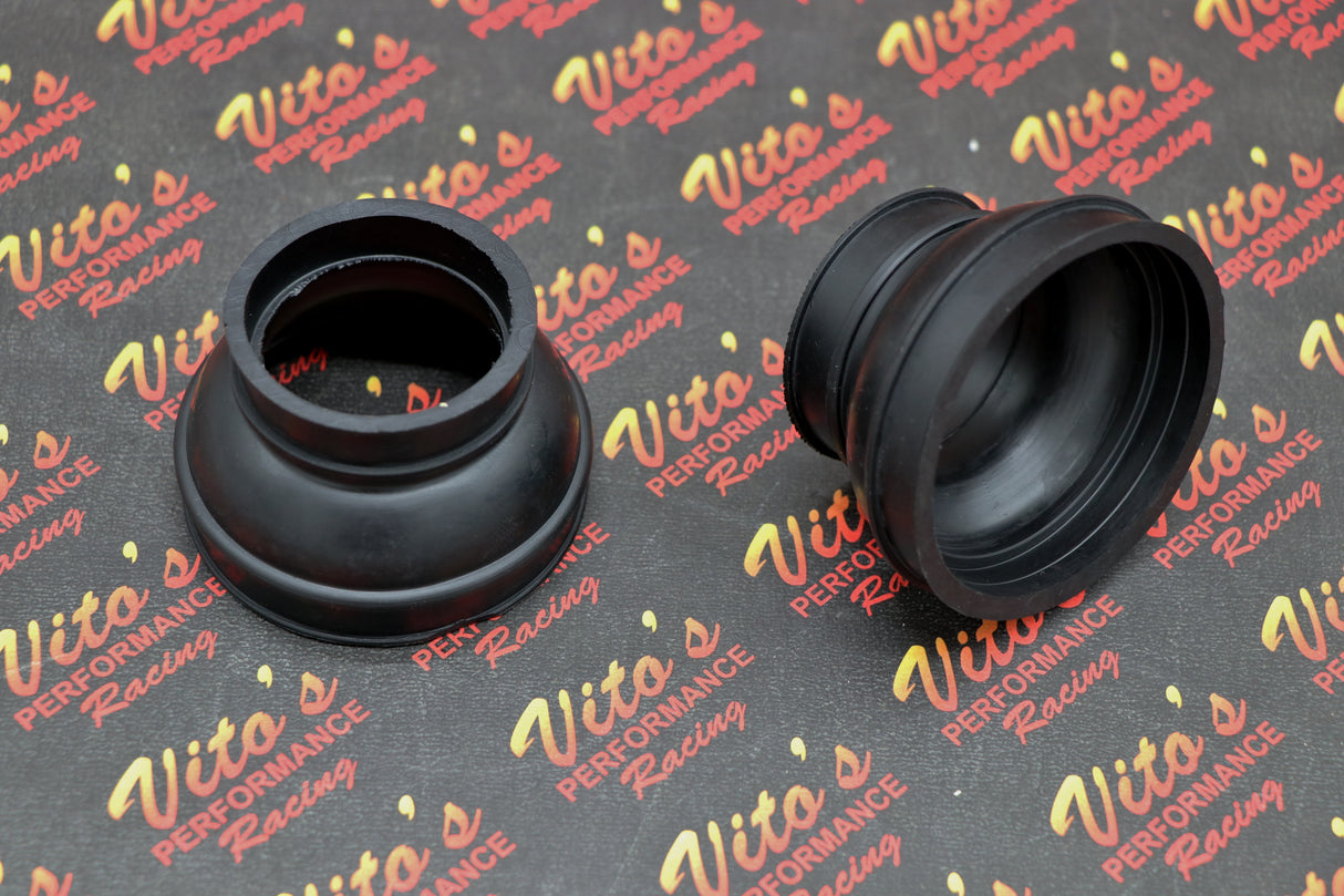 2 x NEW rubber intake boots + CLAMPS factory airbox + 4 clamps Yamaha Banshee