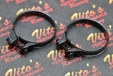2 x VITO'S CLAMPS carb intake rubber boot carburetors Yamaha Banshee 1987-2006