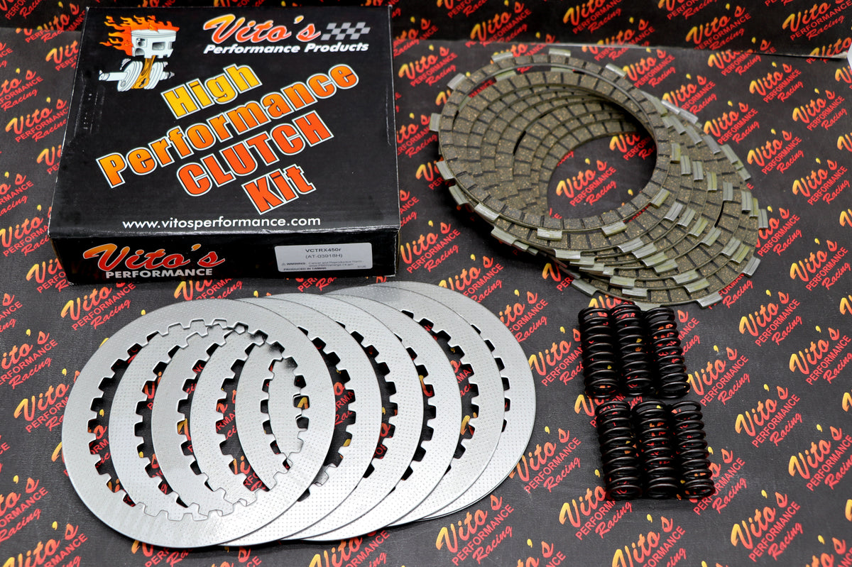 VITO'S PERFORMANCE CLUTCH KIT FIBERS PLATES SPRINGS HONDA TRX450r TRX450