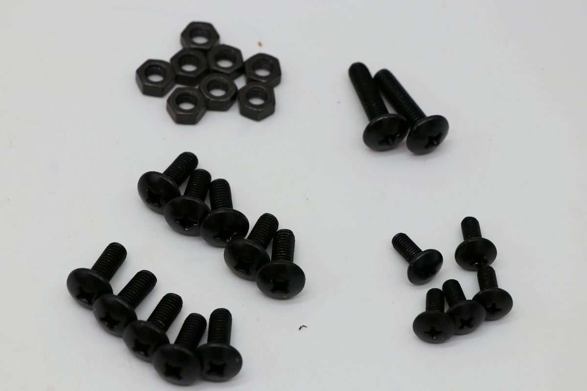 Vito's Yamaha Banshee Fender Bolt Screw Nut Mount Kit Plastics Hardware BLACK