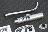 TOOMEY B1 Yamaha Blaster aftermarket exhaust pipe + silencer CHROME PLATED