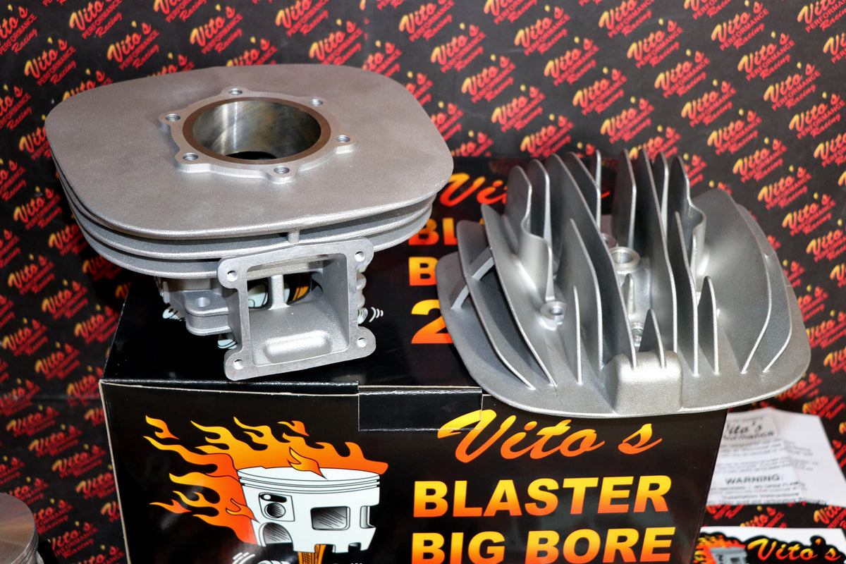 Vito's 240cc BLASTER BIG BORE KIT 72.00 cylinder gaskets jets larger head piston