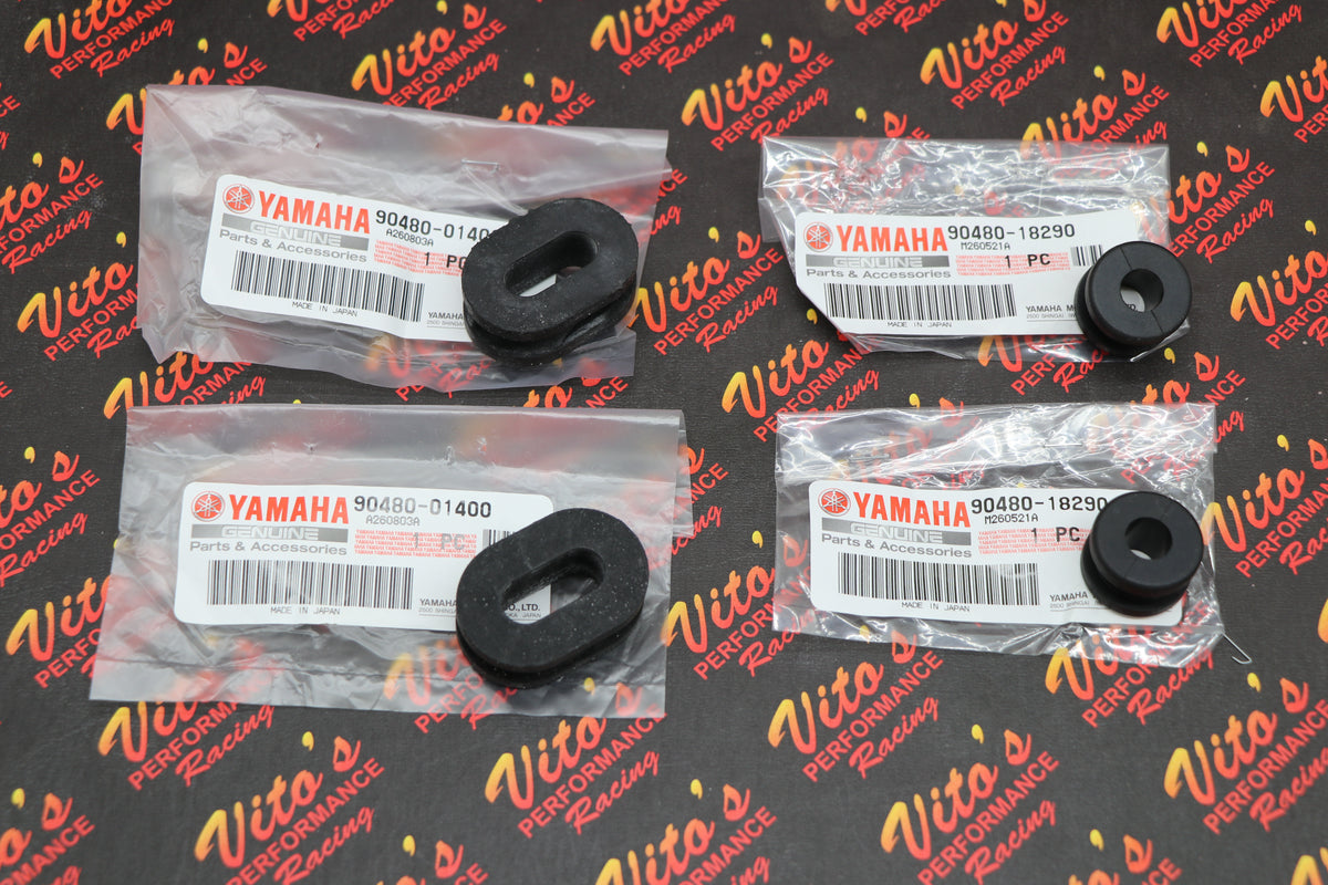 4 x Yamaha OEM Fuel Tank Grommet Banshee FRONT and REAR KIT