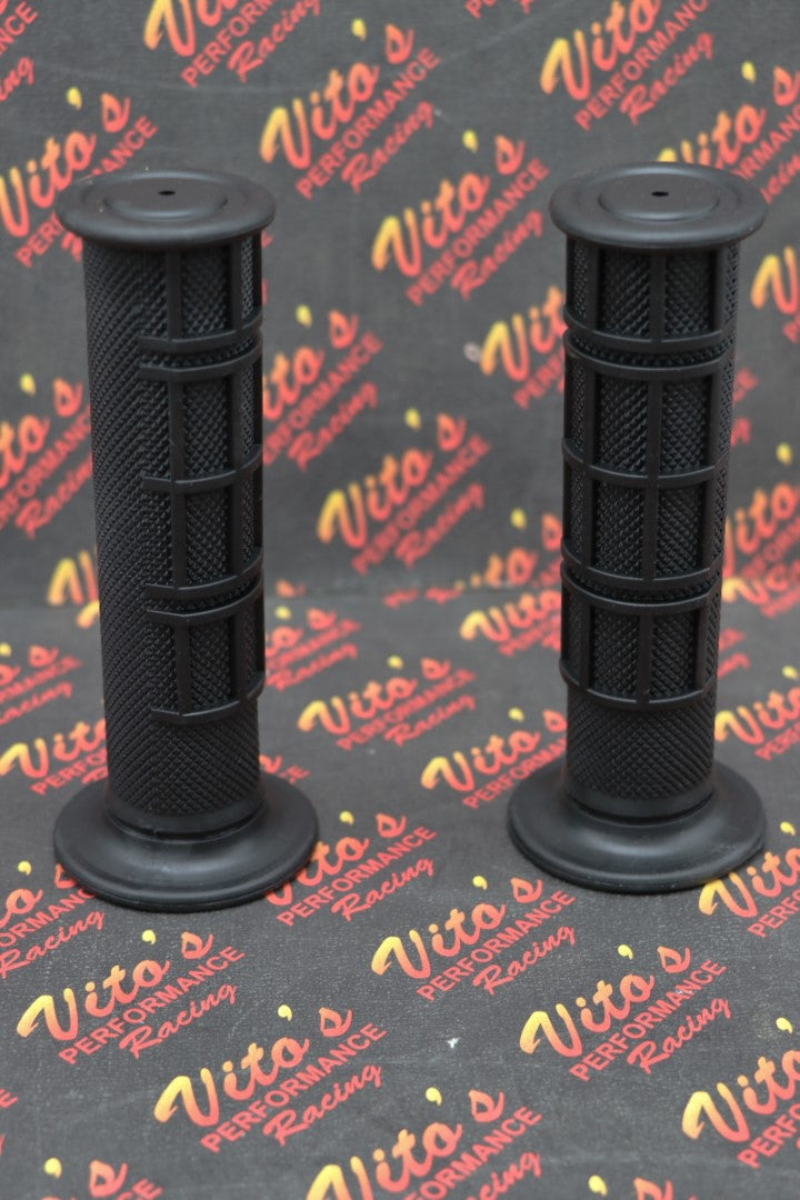 ATV handlebar grips Vito's BLACK 7/8" thumb throttle Yamaha Honda OEM style