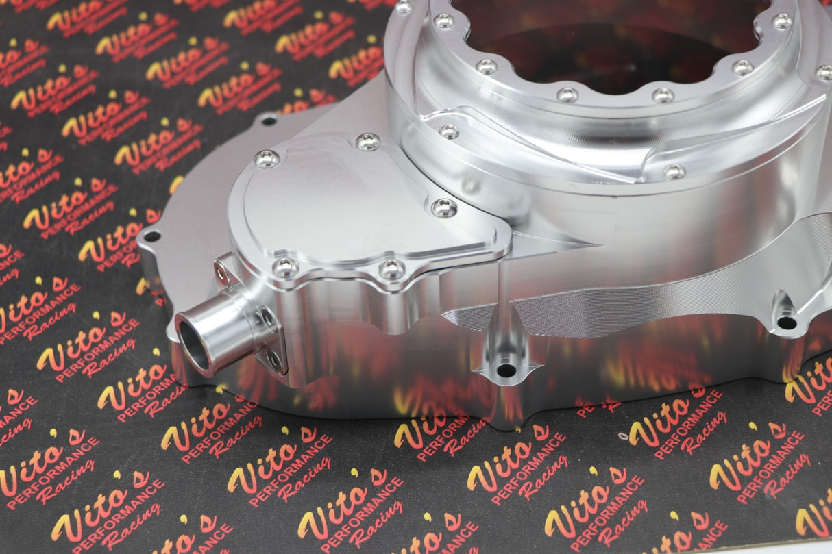 Billet aluminum Yamaha Banshee lock up CLUTCH COVER w/ clear window + dipstick