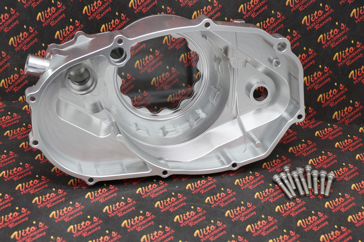 Billet aluminum Yamaha Banshee lock up CLUTCH COVER w/ clear window + dipstick