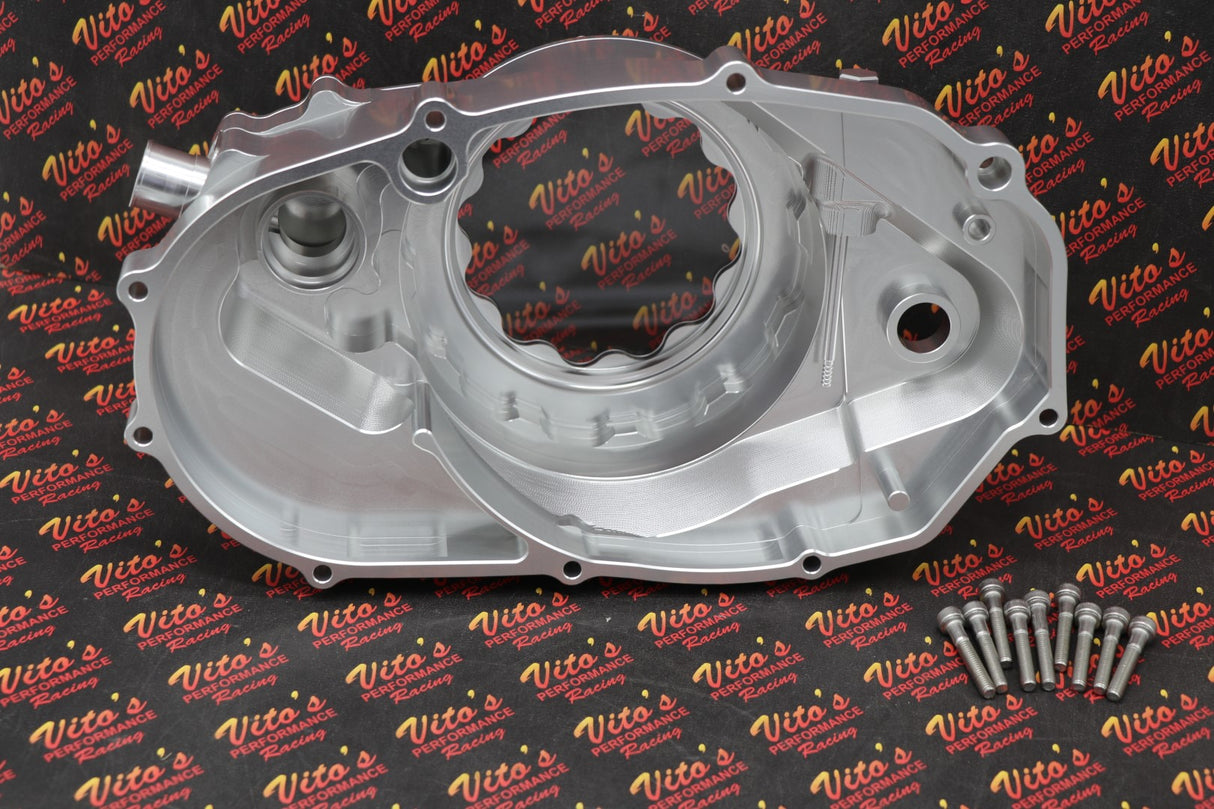Billet aluminum Yamaha Banshee lock up CLUTCH COVER w/ clear window + dipstick