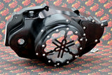 CLUTCH COVER + LEVER Billet aluminum Yamaha Banshee clear window BLACK