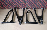 NEW Upper + lower a-arms COMPLETE Yamaha Raptor 700 700r YFZ450 2004-2023 BLACK