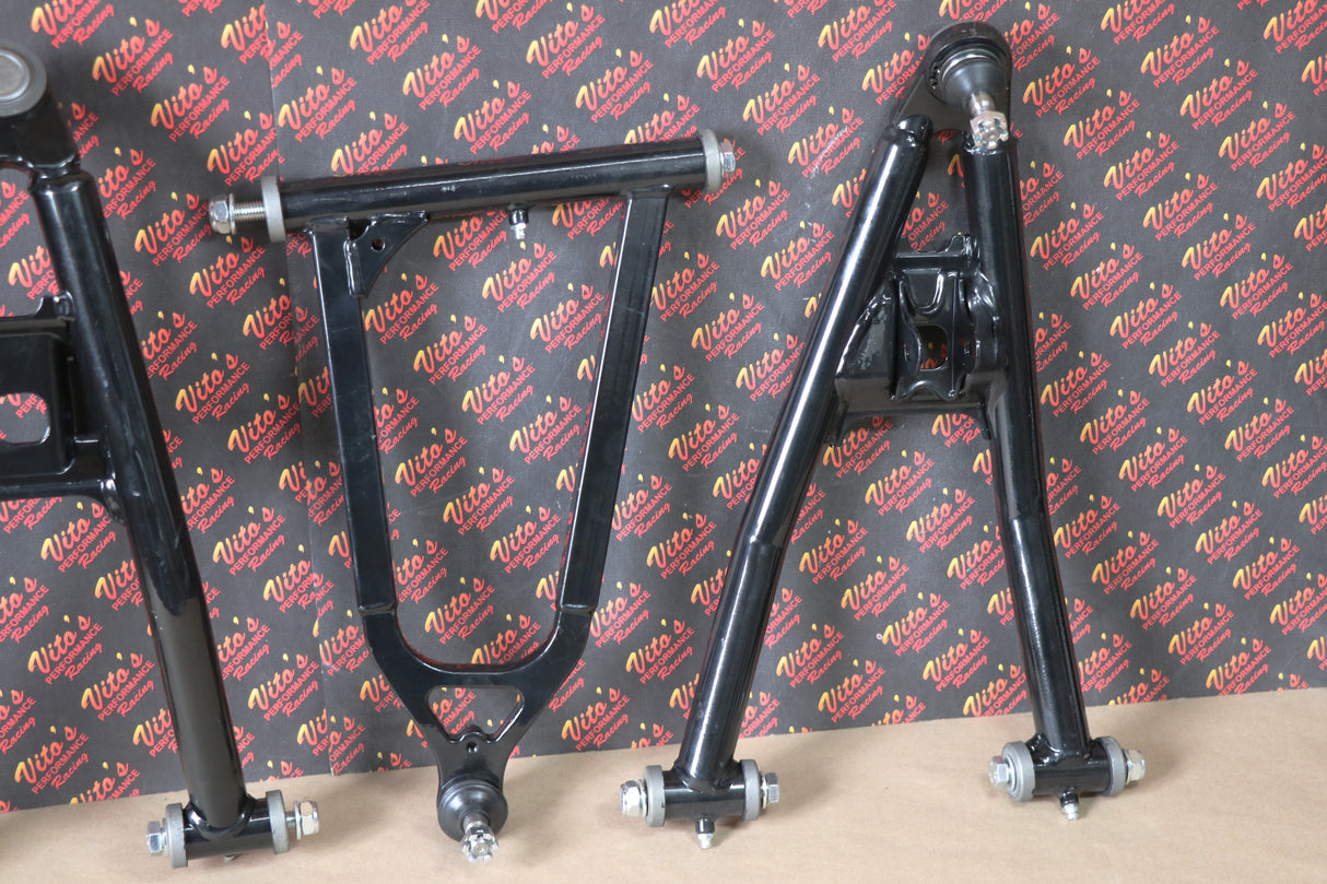 NEW Upper + lower a-arms COMPLETE Yamaha Raptor 700 700r YFZ450 2004-2023 BLACK