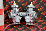 2 x OEM factory carburetor carbs Yamaha Banshee genuine 1987-2006 NEW + cable