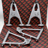 A-Arms complete OEM replica set SILVER + bolts + caps Yamaha Banshee 1991-2006