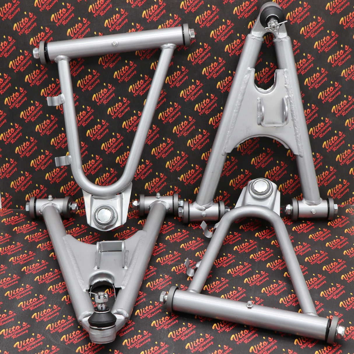 A-Arms complete OEM replica set SILVER + bolts + caps Yamaha Banshee 1991-2006