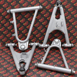A-Arms complete OEM replica set SILVER + bolts + caps Yamaha Banshee 1991-2006