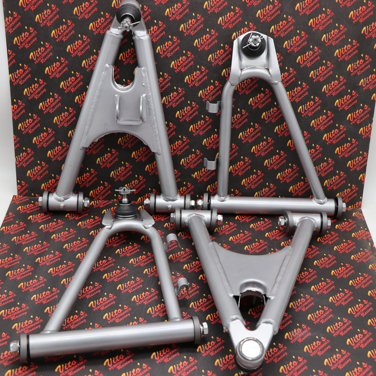 A-Arms complete OEM replica set SILVER + bolts + caps Yamaha Banshee 1991-2006