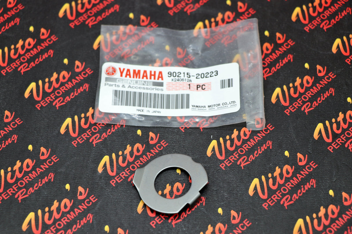 New Yamaha OEM Banshee RZ350 CLUTCH BASKET HUB NUT RETAINING LOCK WASHER 90215-20223