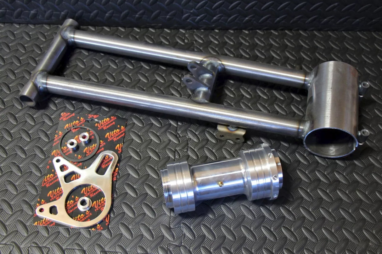 TYSON RACING Banshee swingarm round extended chromoly bearing carrier +12"