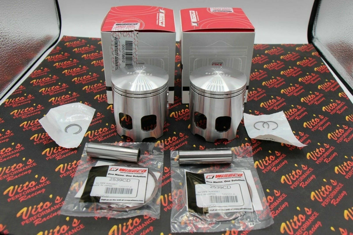 2 x Wiseco 12198 pistons for Yamaha Banshee 68.00 Assassin 4mm 421cc