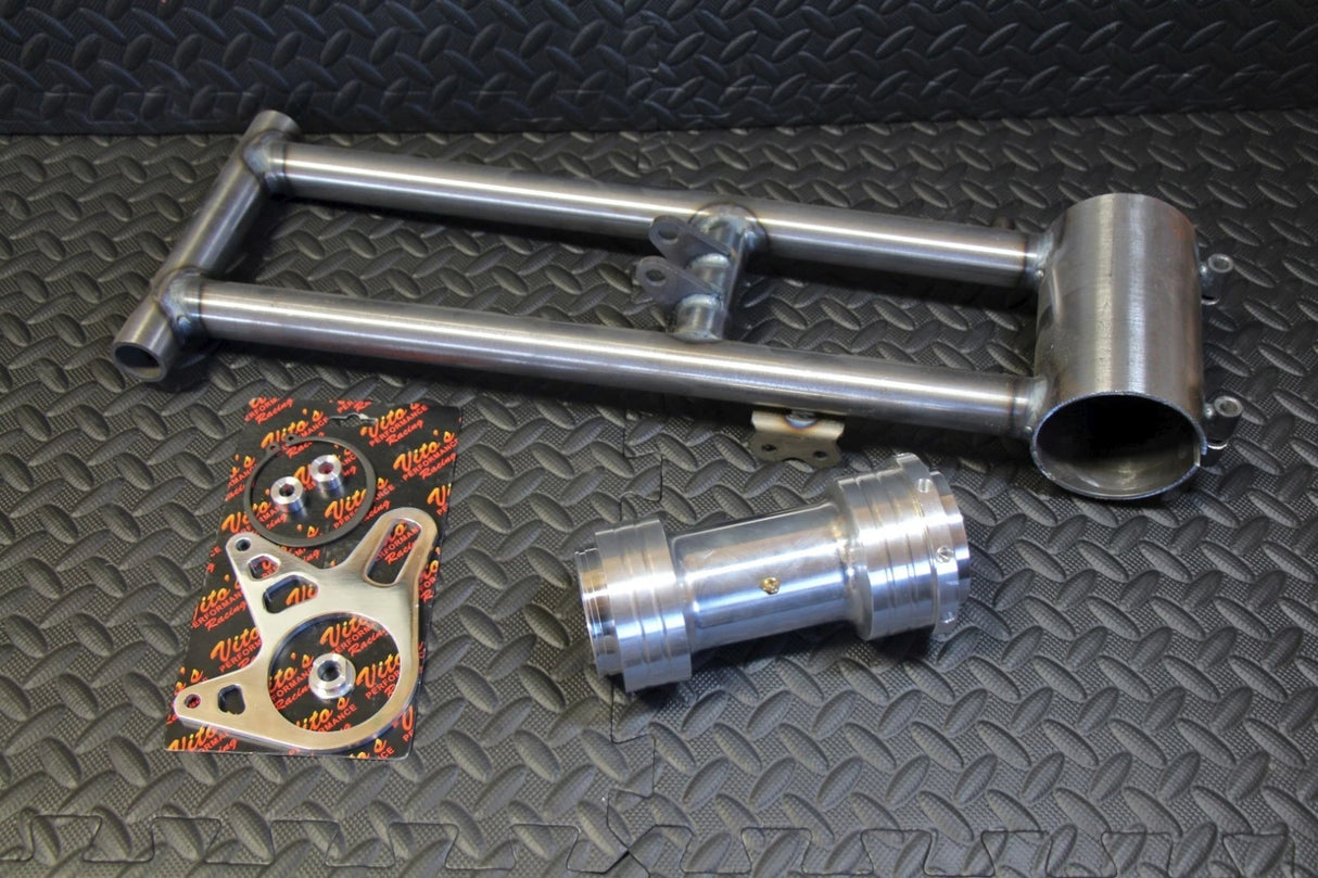 TYSON RACING Banshee swingarm round extended chromoly bearing carrier +12"